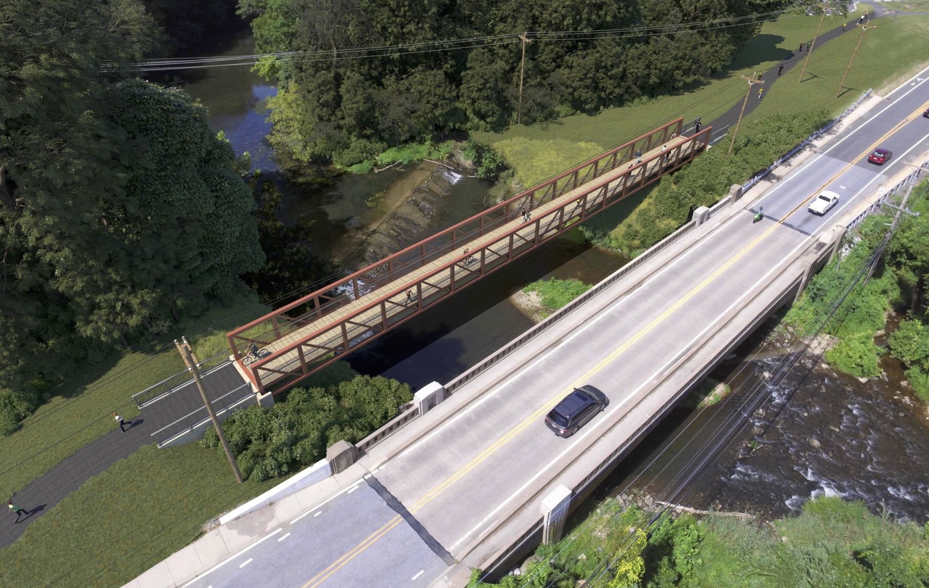 Paper Mill Road bike bridge